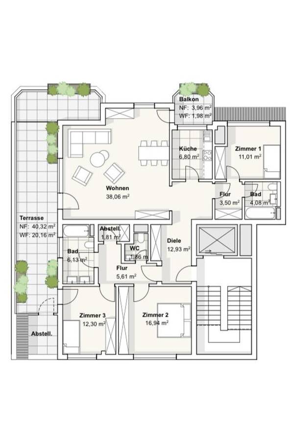 Terrassenwohnung in 46535 Dinslaken mit 147,5 m² kaufen