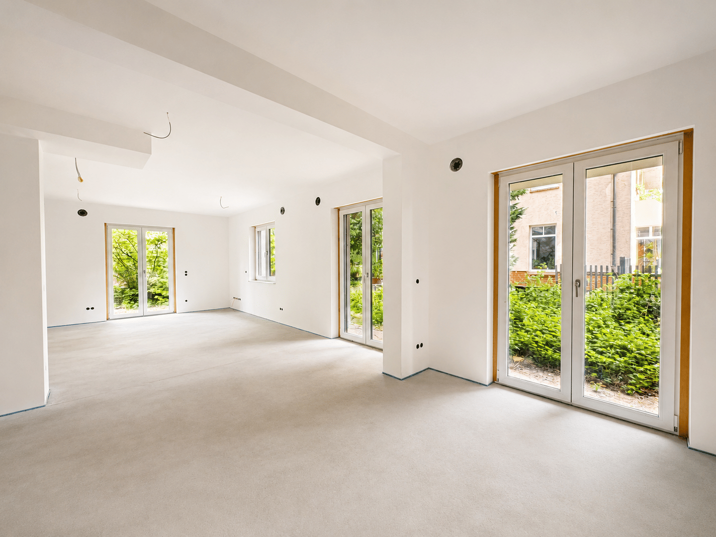 NEU: 2 Zimmerwohnung mit 2 Terrassen, Fußbodenheizung und offener Küche in Leutzsch!