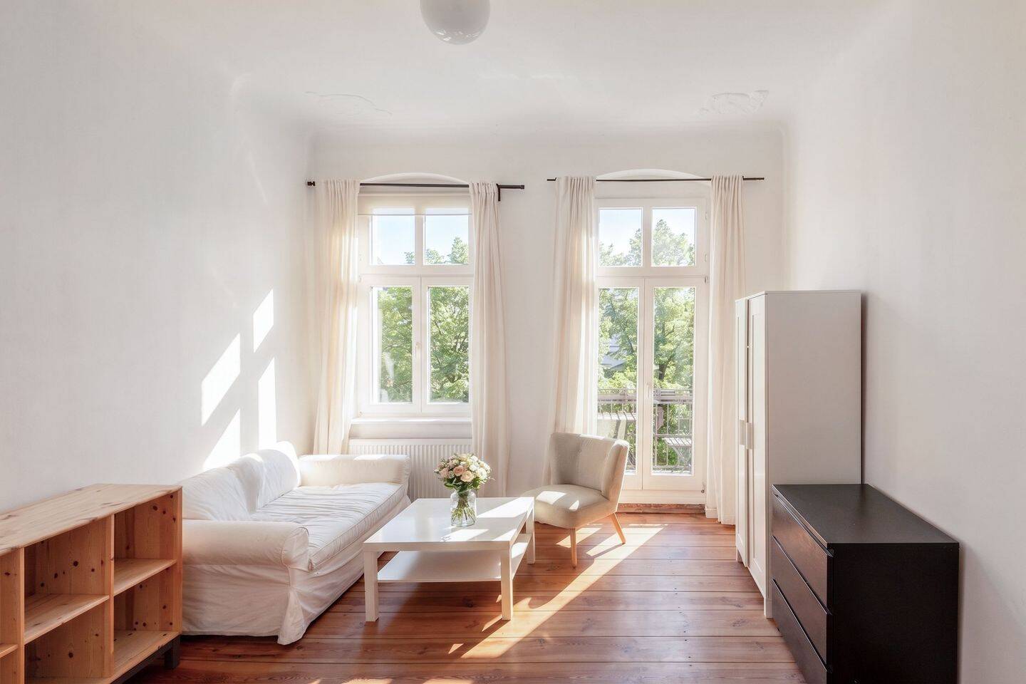 Helle Single-Wohnung nahe Boxhagener Platz mit Balkon