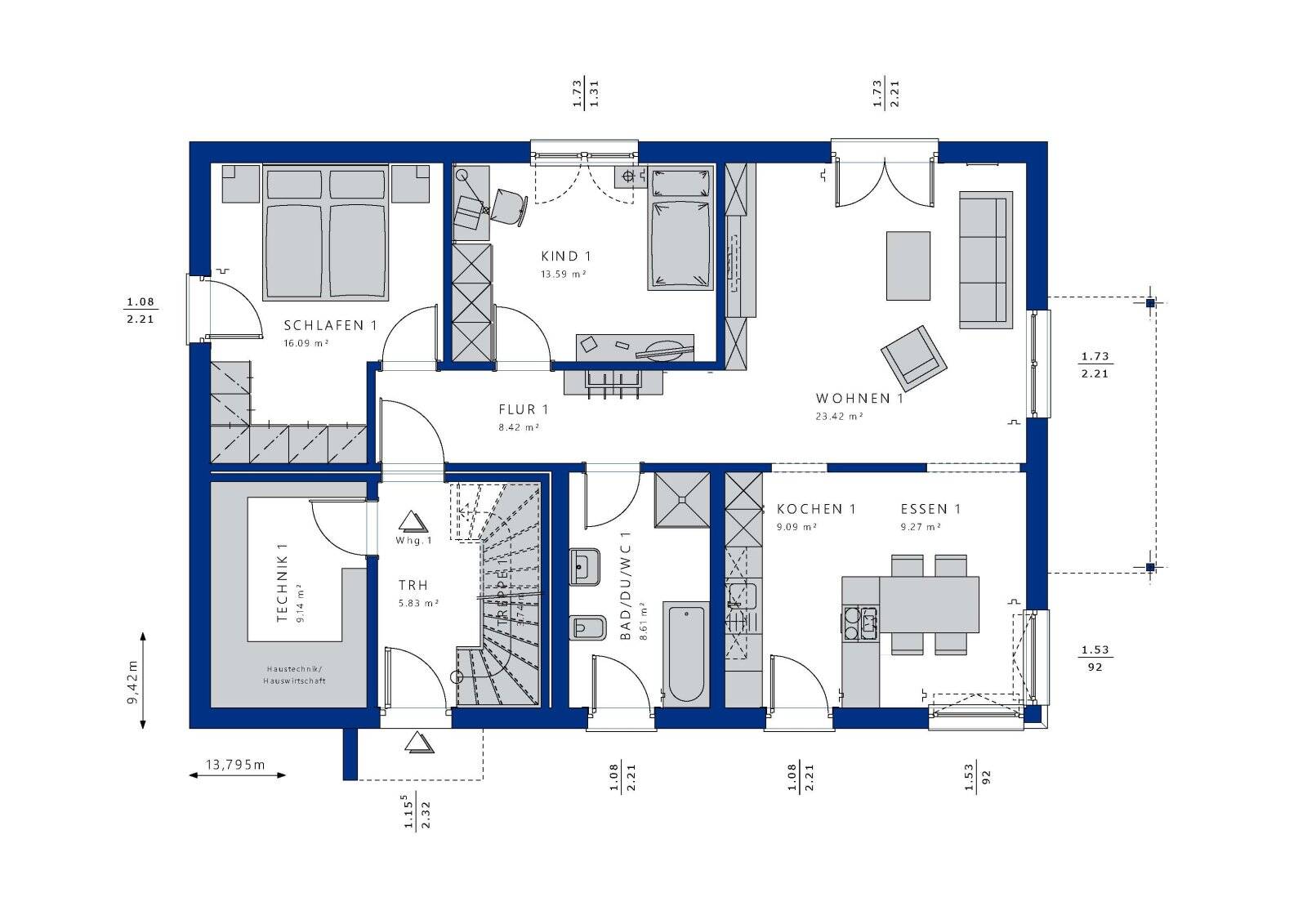 Zweifamilienhaus im Stadtvillen-Design – Bad Rodach – Vorschaubild 2