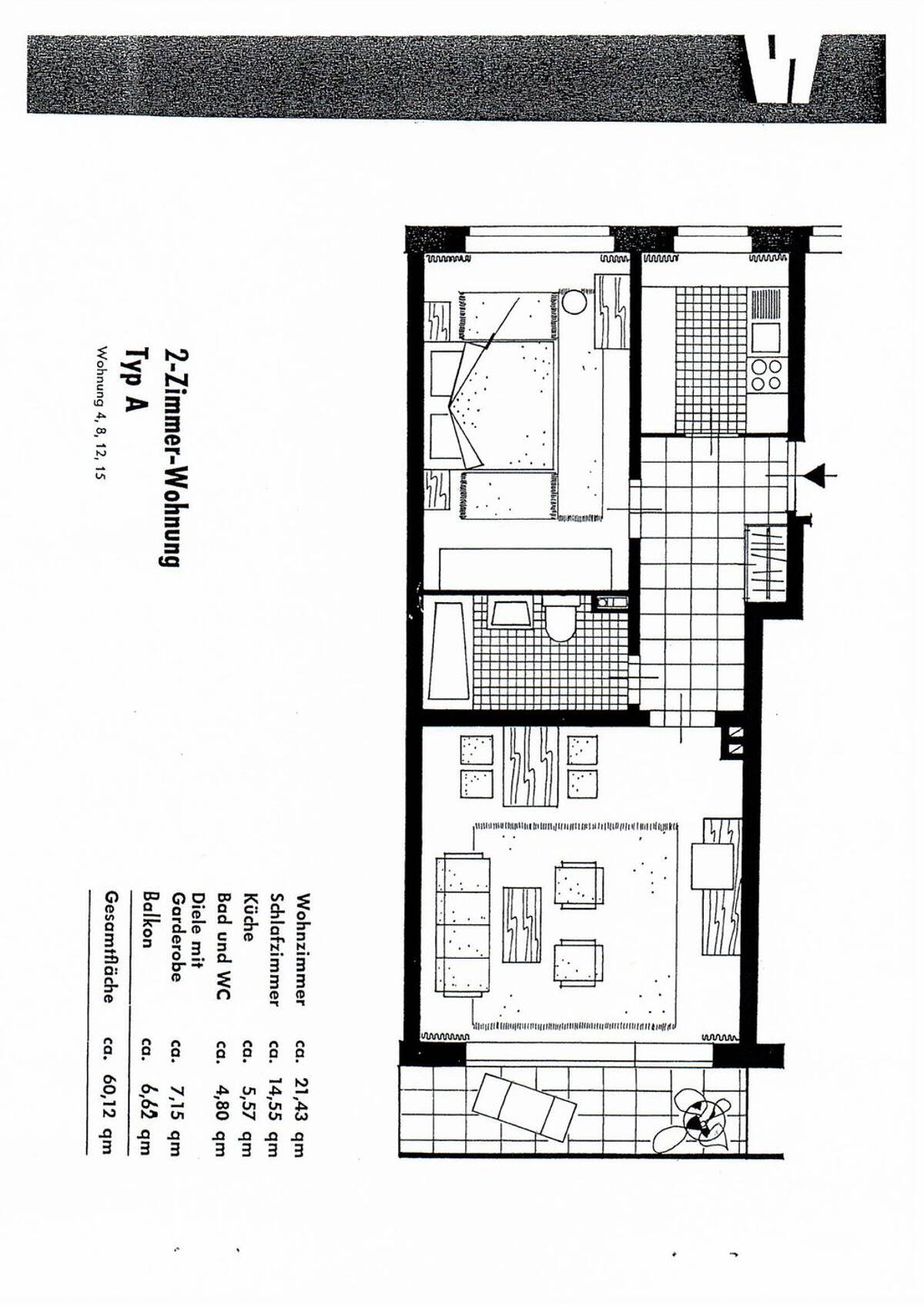 Vermietete 2-Zimmer-Wohnung in Stellingen - top Kapitalanlage mit Autobahnanschluss - ohne Makler – 22525 Hamburg – Bild 1 von 9