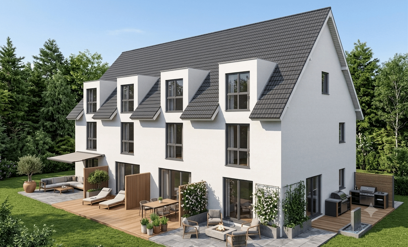 +Neubauvorhaben+ Wunderschönes Reihenmittelhaus in HH-Billstedt ab einer mtl. Rate von 1.791,48 €