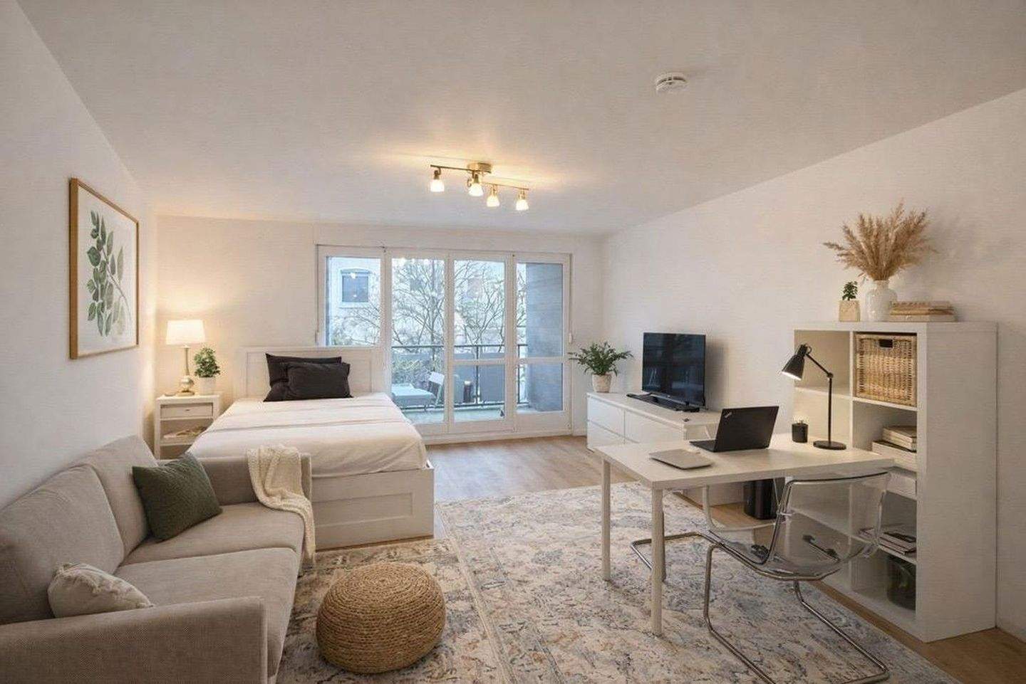 Moderne, voll möblierte 1-Zimmer-Wohnung mit Balkon in zentraler Lage (Eberhardshof))