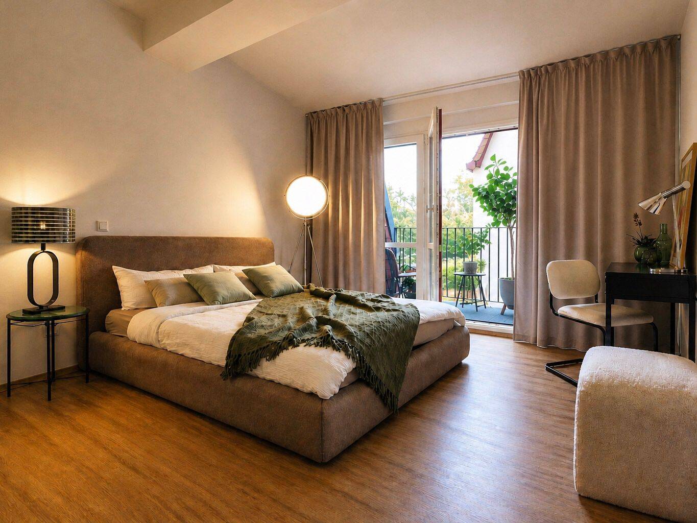 Erstbezug nach hochwertiger Renovierung und Möblierung | Maisonettewohnung | Einbauküche | Balkon – Leipzig – Vorschaubild 9