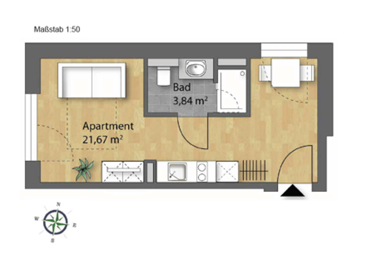 Studentenapartments – 93051 Regensburg – Bild 1 von 5