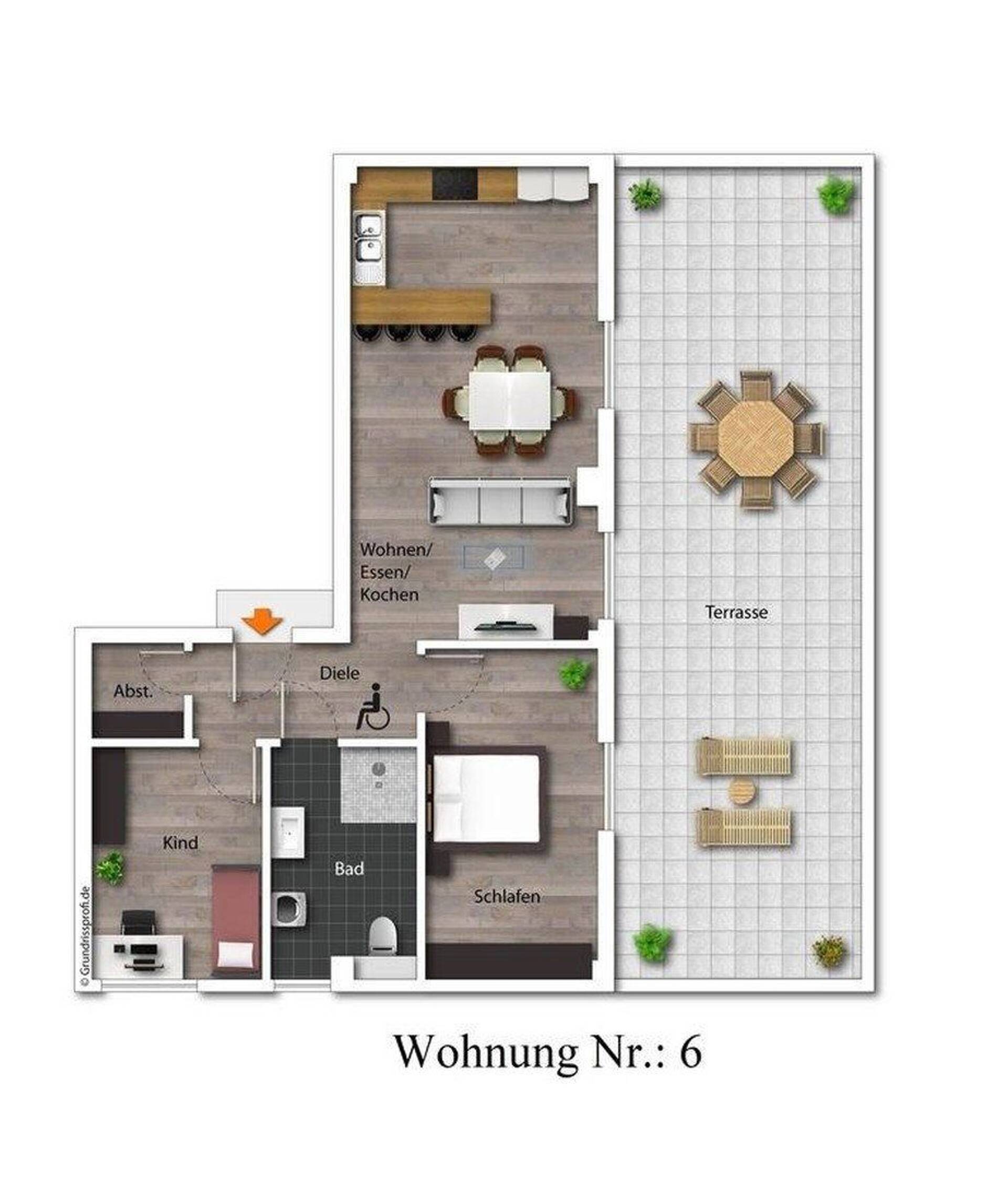 Etagenwohnung in 55566 Bad Sobernheim mit 113 m² kaufen