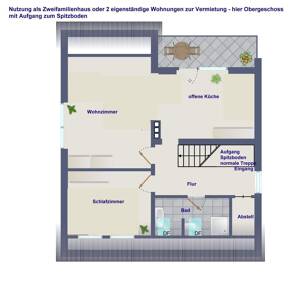 +++ 2 Wohnungen in einem Haus - Vermietung oder Eigennutzung - großes Grundstück - 2 Garagen +++ – 48163 Münster – Vorschaubild 7