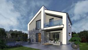 Einzugsfertiges individuelles Luxuriöses Einfamilienhaus - Pulthaus mit zwei Etagen - Pult 17
