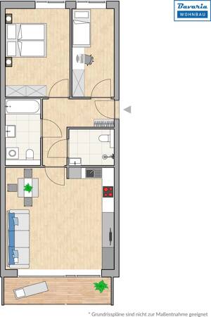 IDEAL FÜR KAPITALANLEGER - KOMPAKTE 3-ZIMMER NEUBAUWOHNUNG IN ZENTRALER LAGE VON FÜRTH – 90763 Fürth – Vorschaubild 2