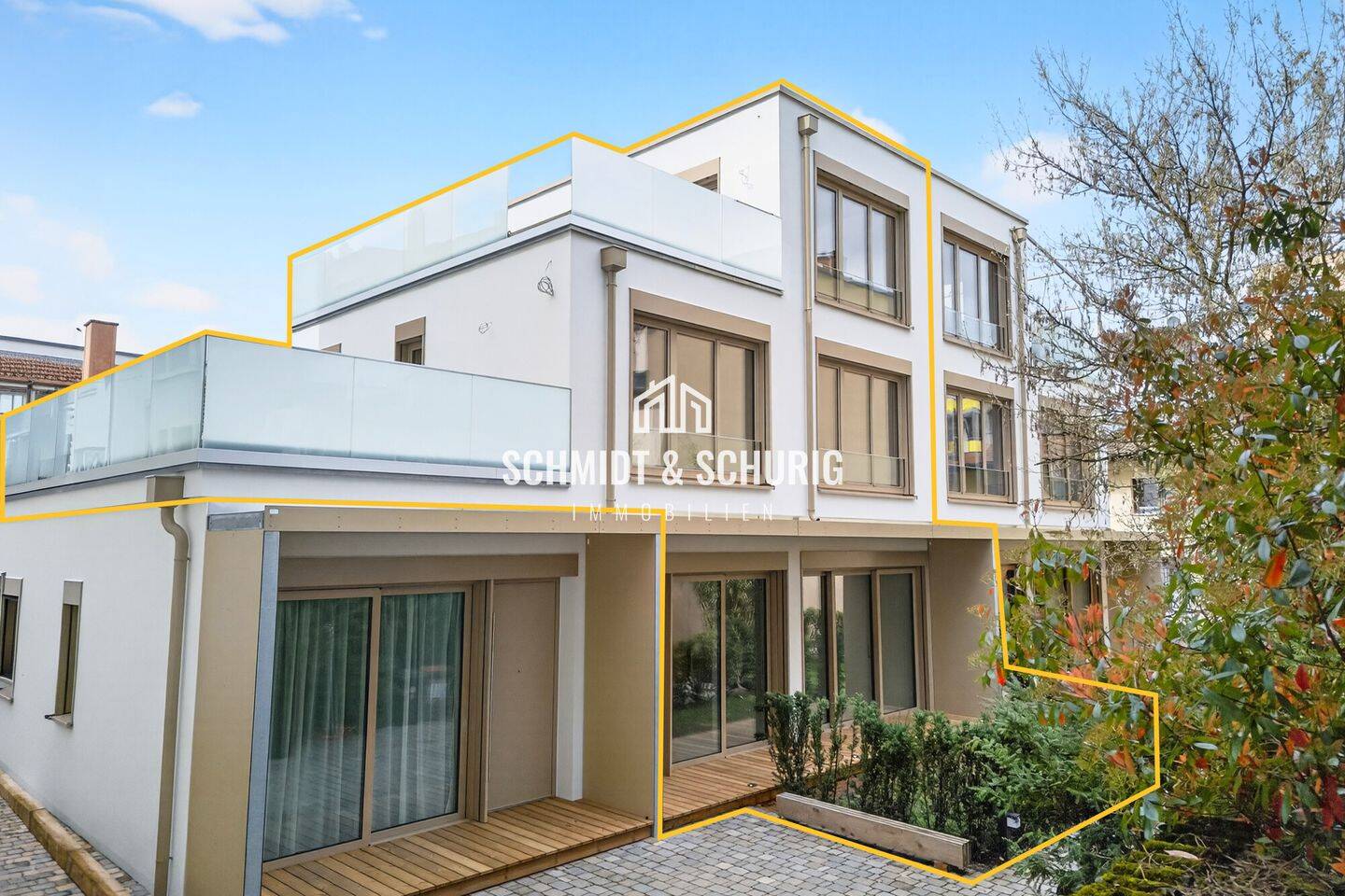 Exklusive Doppelhaushälfte mit Gartenanteil und Dachterrassen – Karlsruhe – Vorschaubild 2