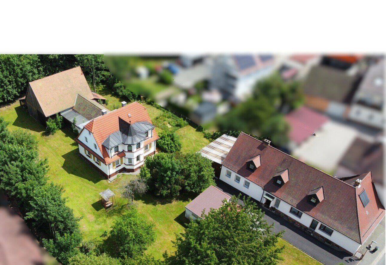 Idyll in der Ortsmitte - Zwei Häuser, sofort frei, großes Grundstück