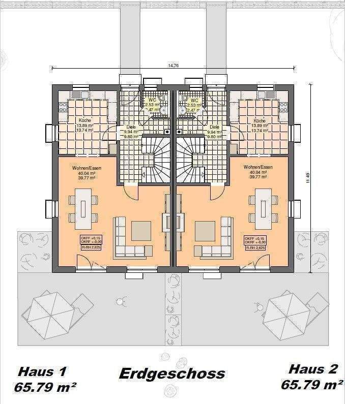 Neubau-Doppelhaushälfte in herrlich naturnaher Wohnlage – Schwabach – Vorschaubild 3