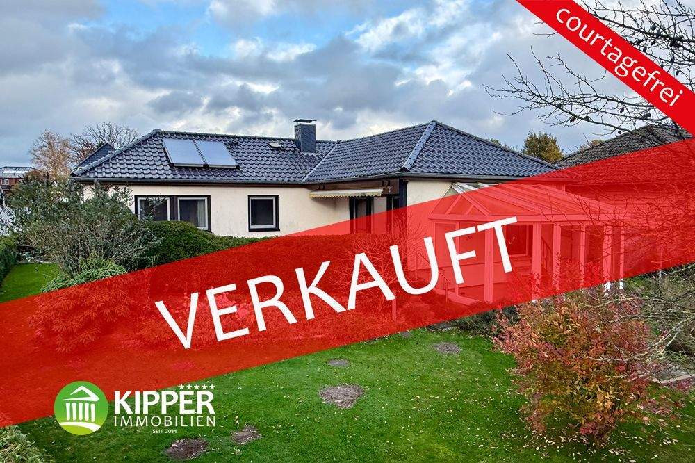 Attraktiver Walmdach-Bungalow mit 4 Zimmer und Vollkeller in herrlicher Wohnlage (Sackgasse) – Wiemersdorf – Bild 1 von 9