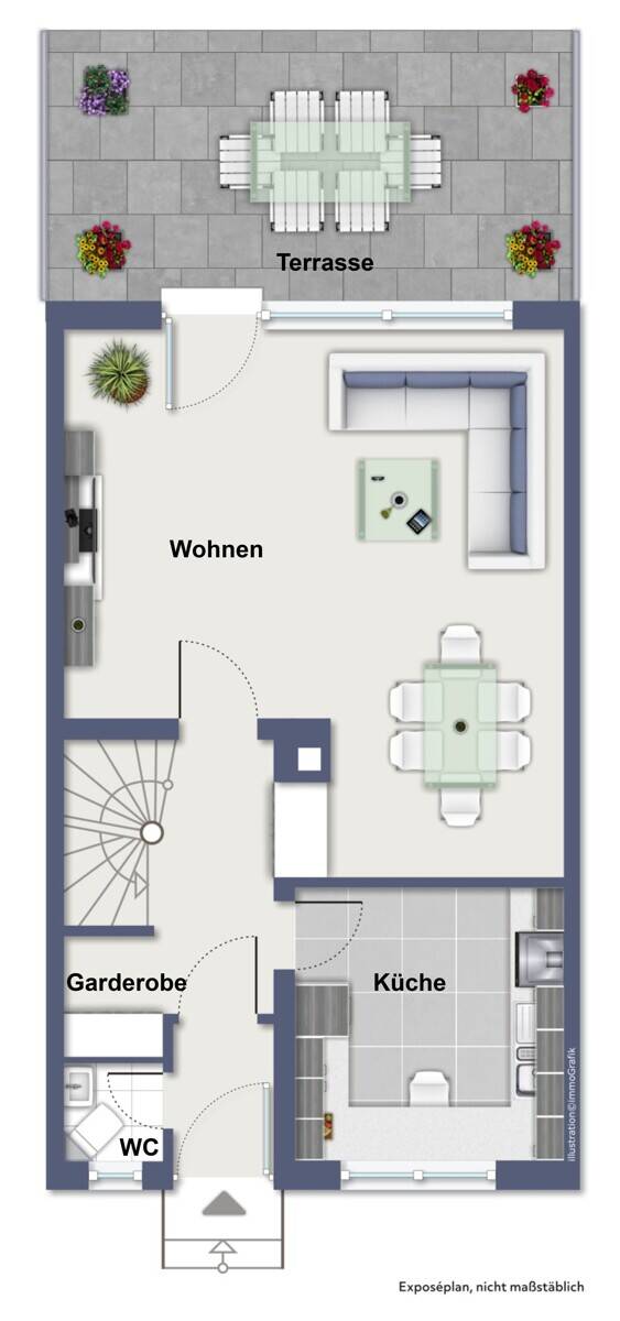 Perfekt für die Familie: Reihenmittelhaus in guter und ruhiger Lage mit Garten und Garage – Nürnberg – Vorschaubild 2