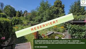 Historische Gartenstadt Hellerau – Doppelhaushälfte mit Garten und viel Potenzial für Familien