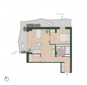 Stilvolle 2-Zimmer-Neubauwohnung am Baakenhafen mit Premium-Ausstattung und nachhaltigem Wohnkonzept – 20457 Hamburg – Vorschaubild 2