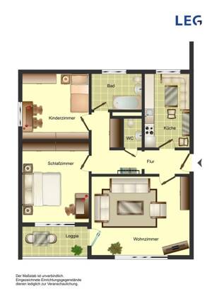 3-Zimmer-Wohnung in Leverkusen Opladen – 51379 Leverkusen – Vorschaubild 3