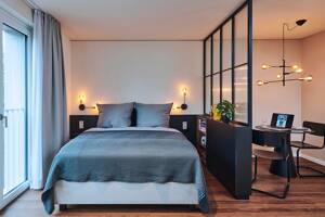 HAVENS LIVING: Kategorie Standard, 1,5 Zimmer vollmöbliertes Apartment Design TECH – 22769 Hamburg – Vorschaubild 3