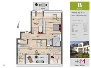 3- Zimmer- Dachgeschosswohnung in Schlebusch- Ihr neues Zuhause mit Weitblick – 51375 Leverkusen – Vorschaubild 3