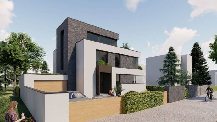 Wassernahe Stadtrandlage zu Potsdam - Projektierte Design Bauhausvilla in Nähe weißer See – Potsdam – Vorschaubild 9