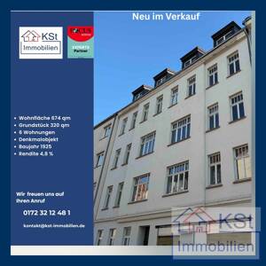 Denkmalgeschütztes Mehrfamilienhaus mit 8 Wohnungen + Gewerbeeinheit in gesuchter Lage zu verkaufen
