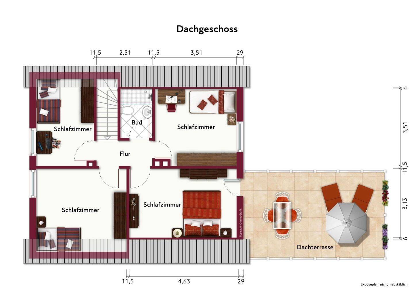 Einfamilienhaus - Mehrgenerationswohnen - 2 Bäder - Dachterrasse - Garage - 2 Stellplätze – Schortens – Vorschaubild 7