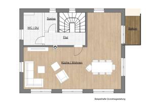 Wohnen im Grünen! Baugrundstück im schönen Mädertal in Jena inkl. Ein- Zweifamiliehaus, Baugenehmigung liegt vor! – 7745 Jena – Vorschaubild 3