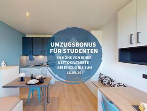 1 Monat mietrfei! Neubau-Studentenapartment im Quartillion - möbliert & top Lage!