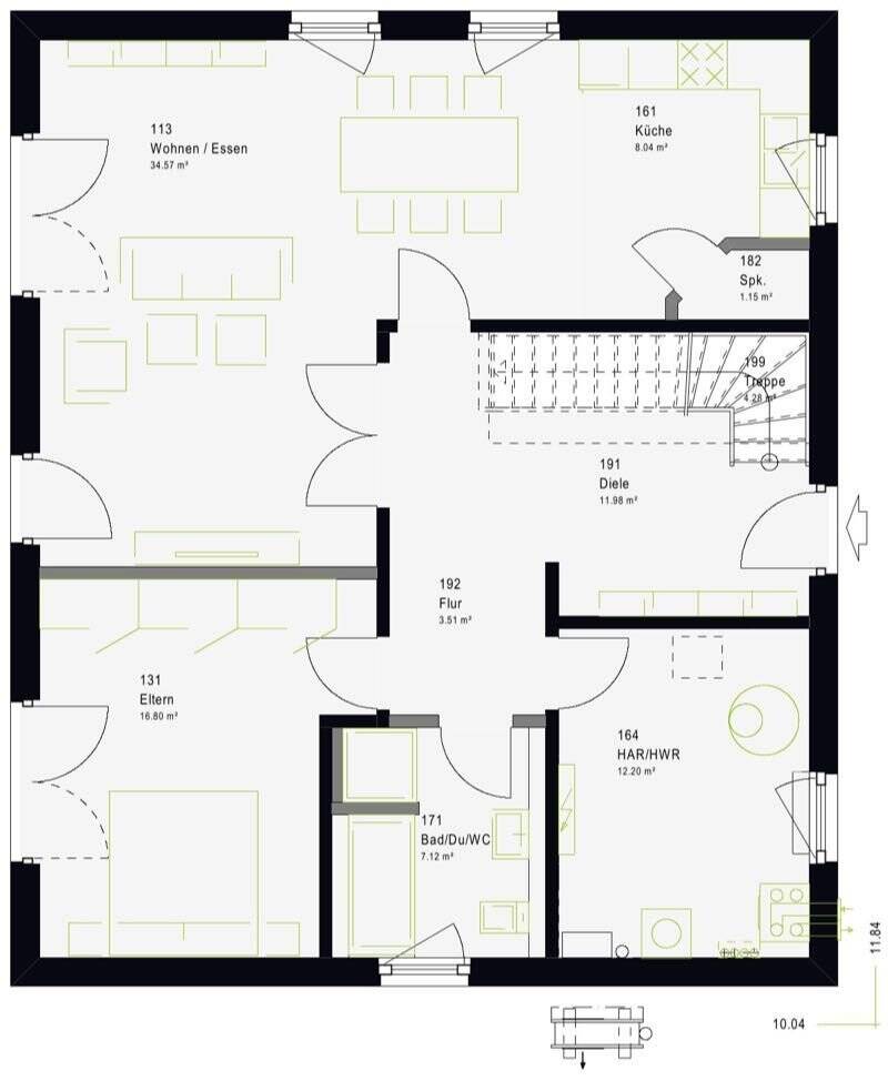 Das LifeStyle 17.01 F: zwei 24-m²-Kinderzimmer, bis zu vier insgesamt - der Familien-Kubus – Brachttal – Vorschaubild 2