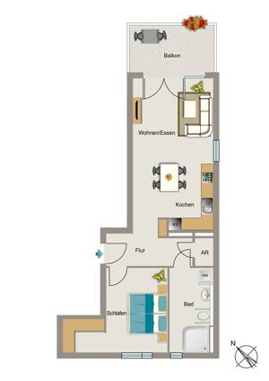 Bezugsfertige Wohnung - Einfach Möbel rein und Füße hoch! – 44795 Bochum – Vorschaubild 2