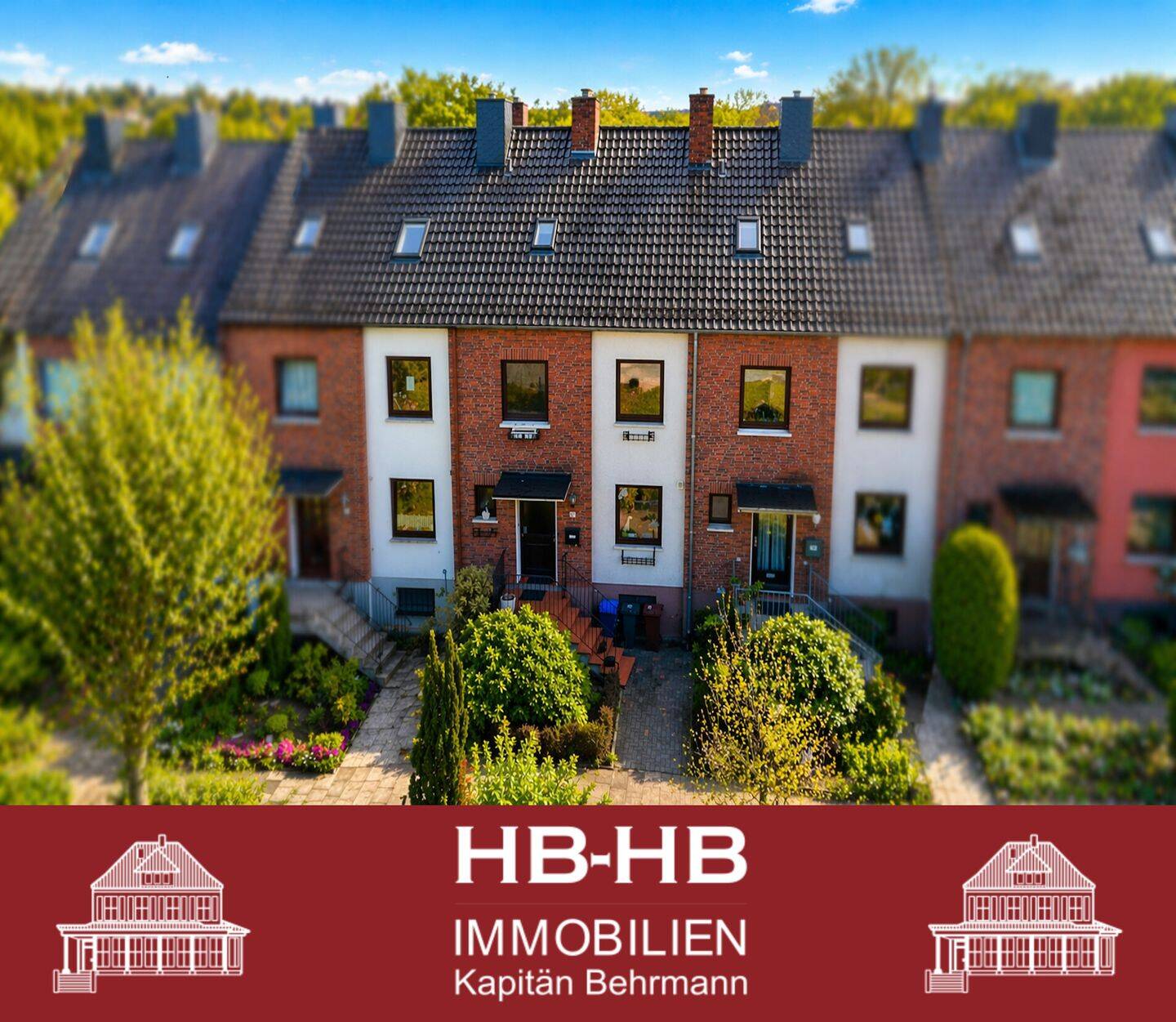 Reihenmittelhaus mit Südgarten in ruhiger Sackgassenlage mit Garage – Bremen – Bild 1 von 9