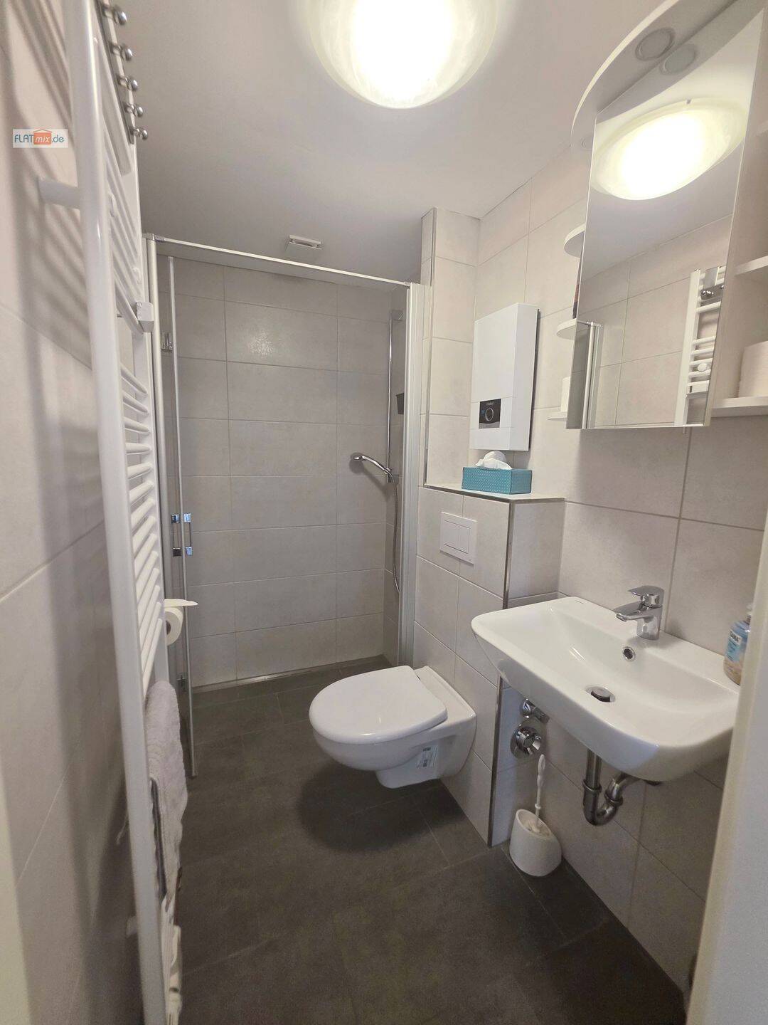 FLATmix.de / PB-Mitte, komplett und modern möbliertes 1-Raum-Apartment – Paderborn – Vorschaubild 3