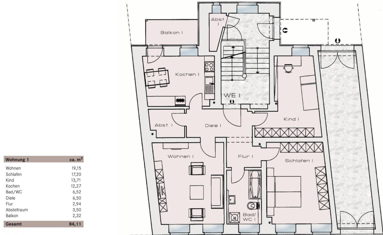 Gohlis-Süd * Bezugsfreie ETW in zentraler Lage * Tageslichtbad * dunkles Laminat * Südbalkon – Leipzig – Vorschaubild 6
