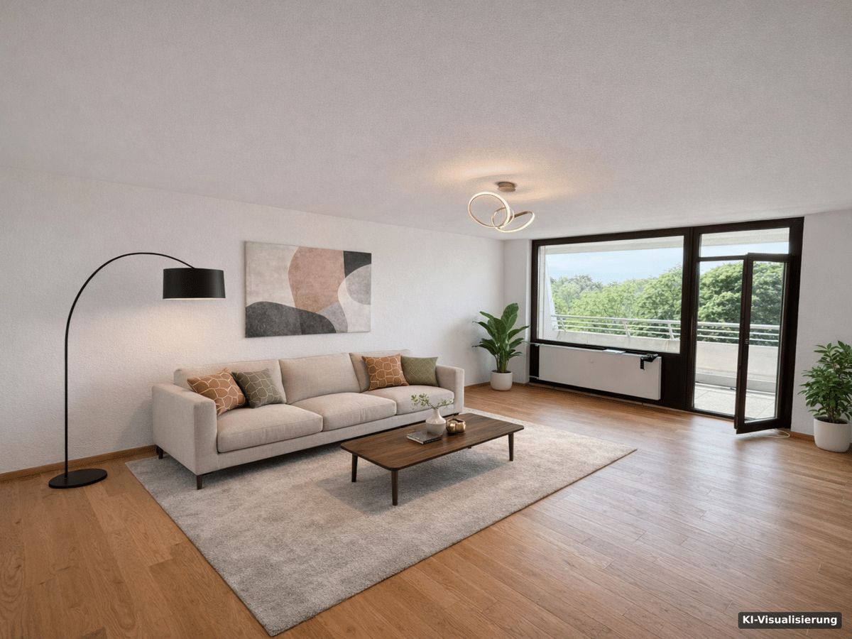 Exklusive Etagenwohnung in Frankfurt: 3,5 Zimmer mit Pool & Sauna – 60598 Frankfurt am Main – Bild 1 von 9