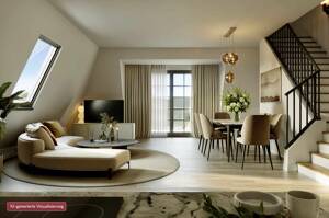 Wohnen auf zwei Ebenen: Stilvolle 4-Zimmer-Maisonette im Neubau – 22393 Hamburg – Vorschaubild 3