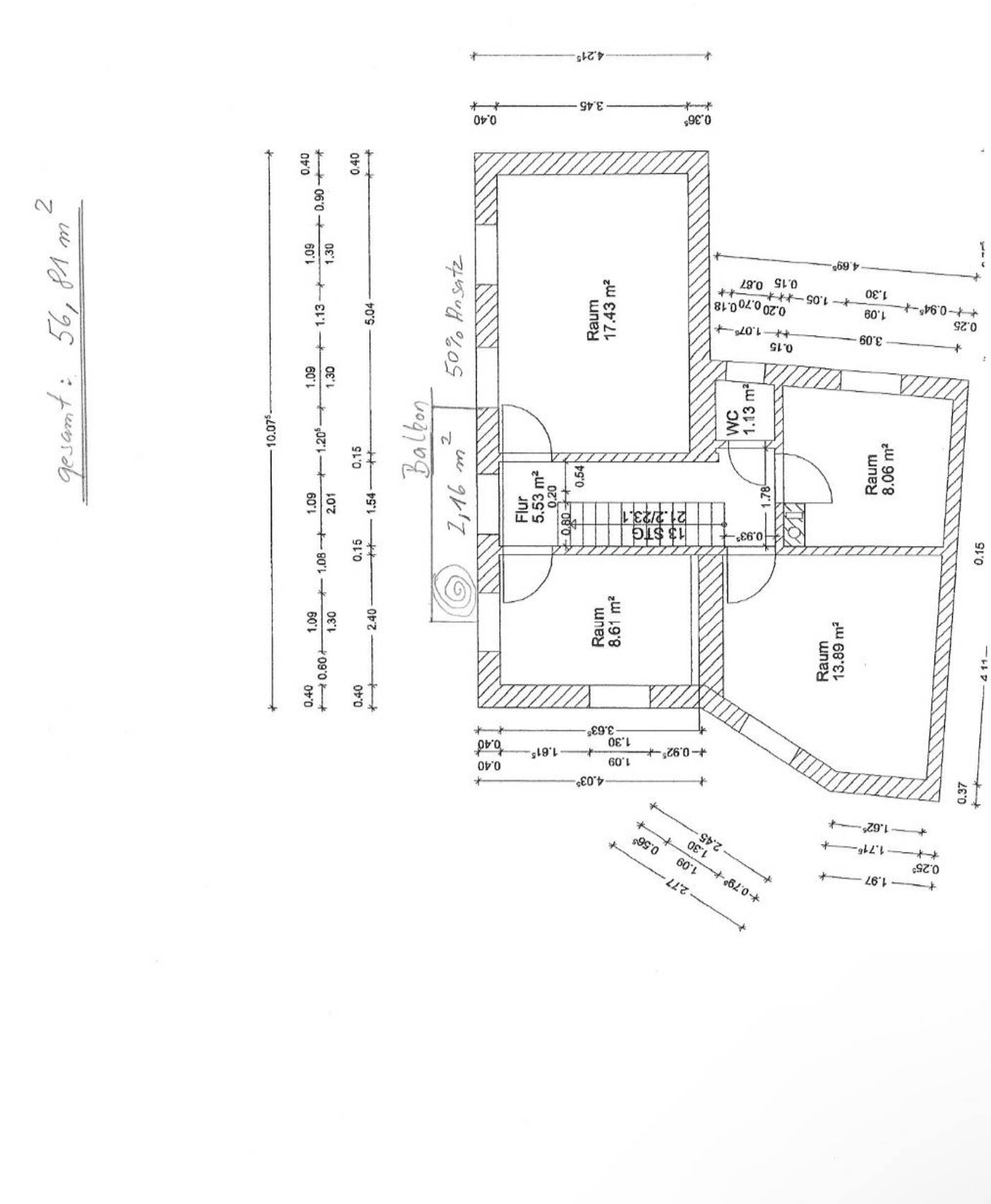 Etagenwohnung in 86633 Neuburg an der Donau mit 70 m² kaufen