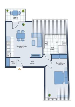 Stilvolle Neubauwohnung mit Balkon in Hamburg Bramfeld – 22175 Hamburg – Vorschaubild 4