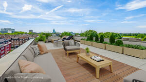 Luxuriöses Wohnen auf ca. 260 m² mit atemberaubender Dachterrasse und Rheinblick