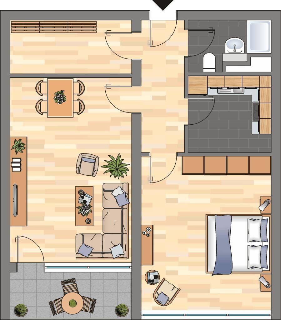 2-Zimmer-Wohnung - Einzug ab August möglich – Leipzig – Vorschaubild 4