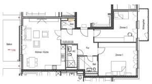 Großzügige Wohnung mit Wintergarten und Balkon sucht Mieter: 3-Zimmer, 119m² – 65187 Wiesbaden – Vorschaubild 9