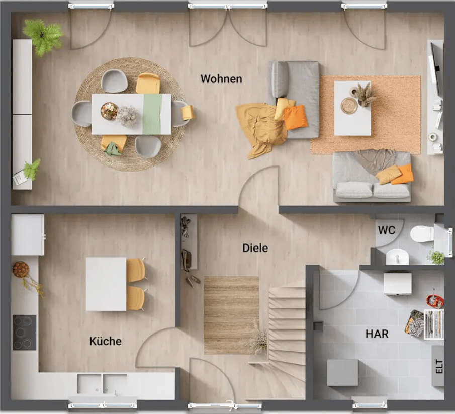 Zeitlos wohnen: Aktions-Einfamilienhaus mit hochwertiger Klinkerfassade und Charakter – Wolfsburg – Vorschaubild 6