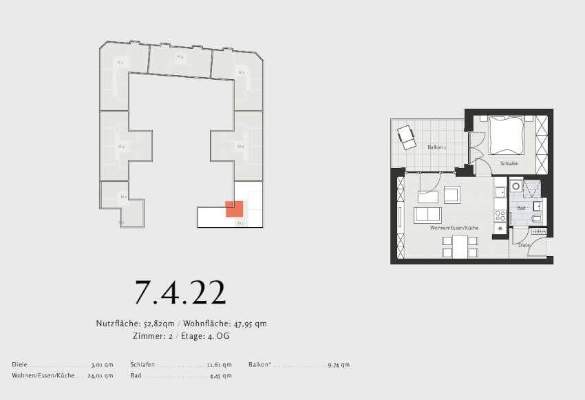 Prov.-frei: Pärchen 2-Zimmer-Wohnung – Berlin – Vorschaubild 4
