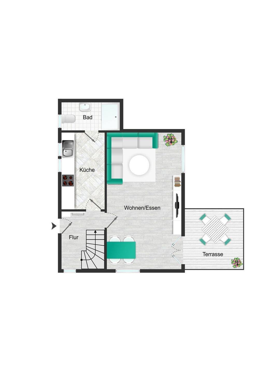 Platz für die ganze Familie - 5-Zimmer-Haus mit Garten und Terrasse – Lauterbach – Vorschaubild 9