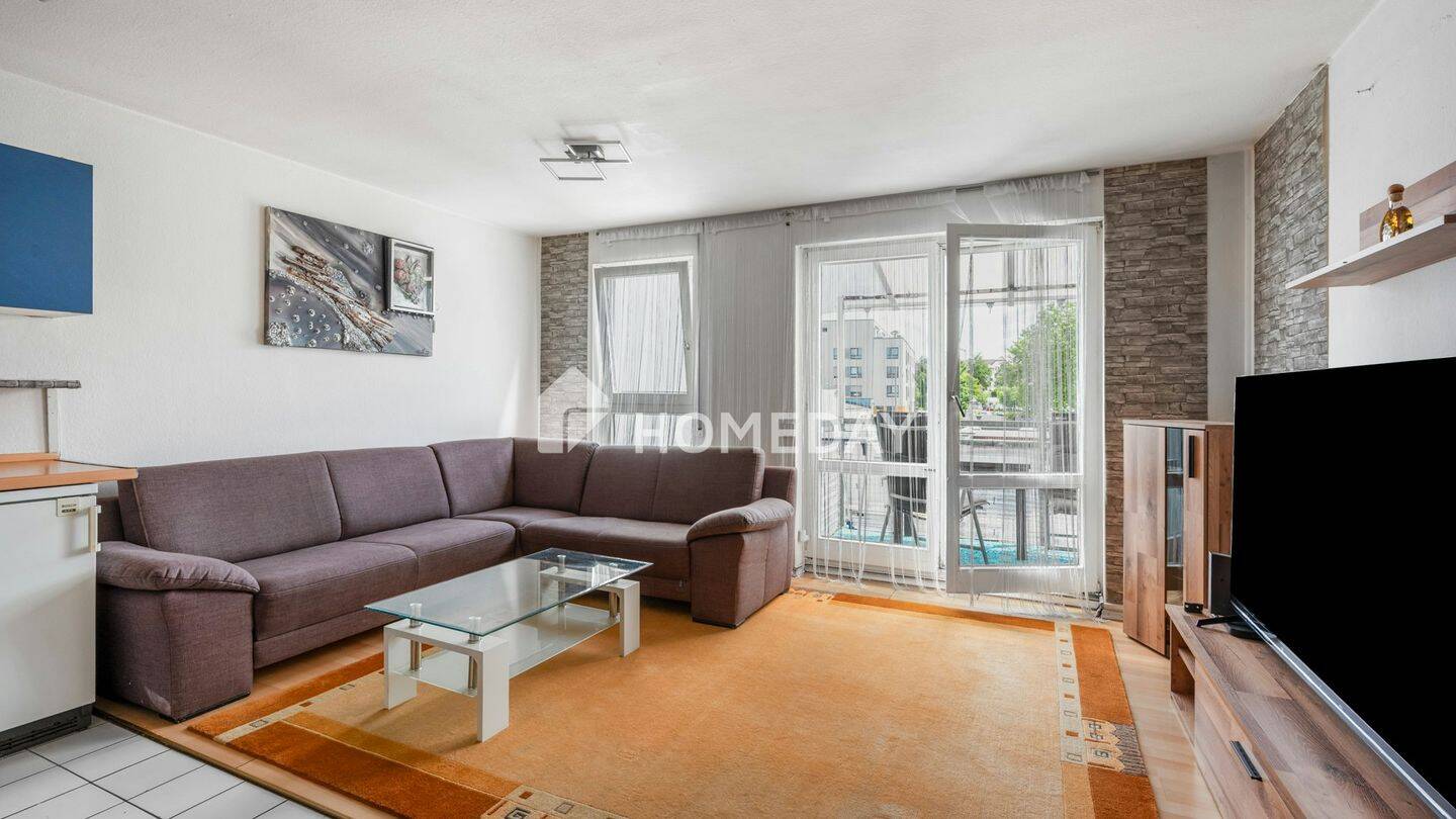 Clever geschnittene Ein-Zimmer-Wohnung mit Balkon und Stellplatz in Heilbronn