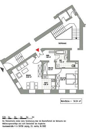 WAHREN + 2 ZIMMER + EINBAUKÜCHE + SCHICK & RUHIG + GRÜNER INNENHOF – 4159 Leipzig – Vorschaubild 2