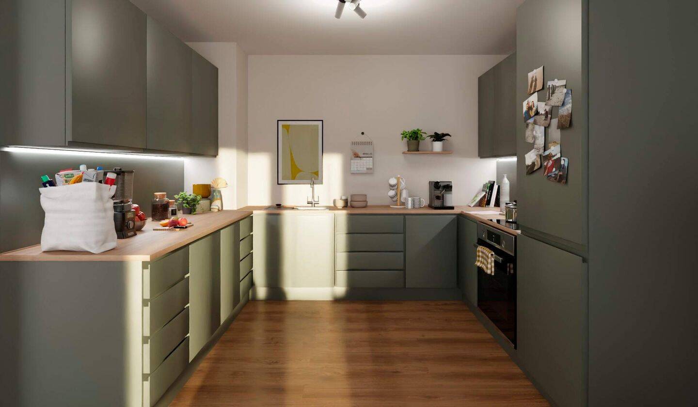 Barrierefreie Familienwohnung mit zwei modernen Bädern und Loggia – Düsseldorf – Vorschaubild 3