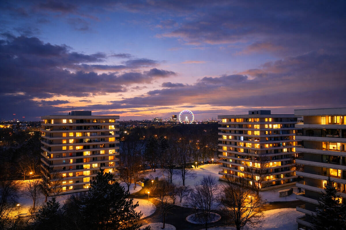 3-Zimmer Panorama-Eckwohnung im 10. OG mit Alpenblick, Südbalkon & Tiefgarage am Ostpark – München – Vorschaubild 6