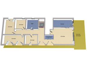 IMMOBERLIN.DE - Komplette Etage! Großzügige Wohnung mit Privatlift, Südwestterrasse & Pkw-Stellplatz – 12157 Berlin – Vorschaubild 7