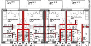 Wohnensemble Bonn-Beuel Vier Stadthäuser · Acht Wohnungen · Eigenständiges Büro – 53229 Bonn – Vorschaubild 2