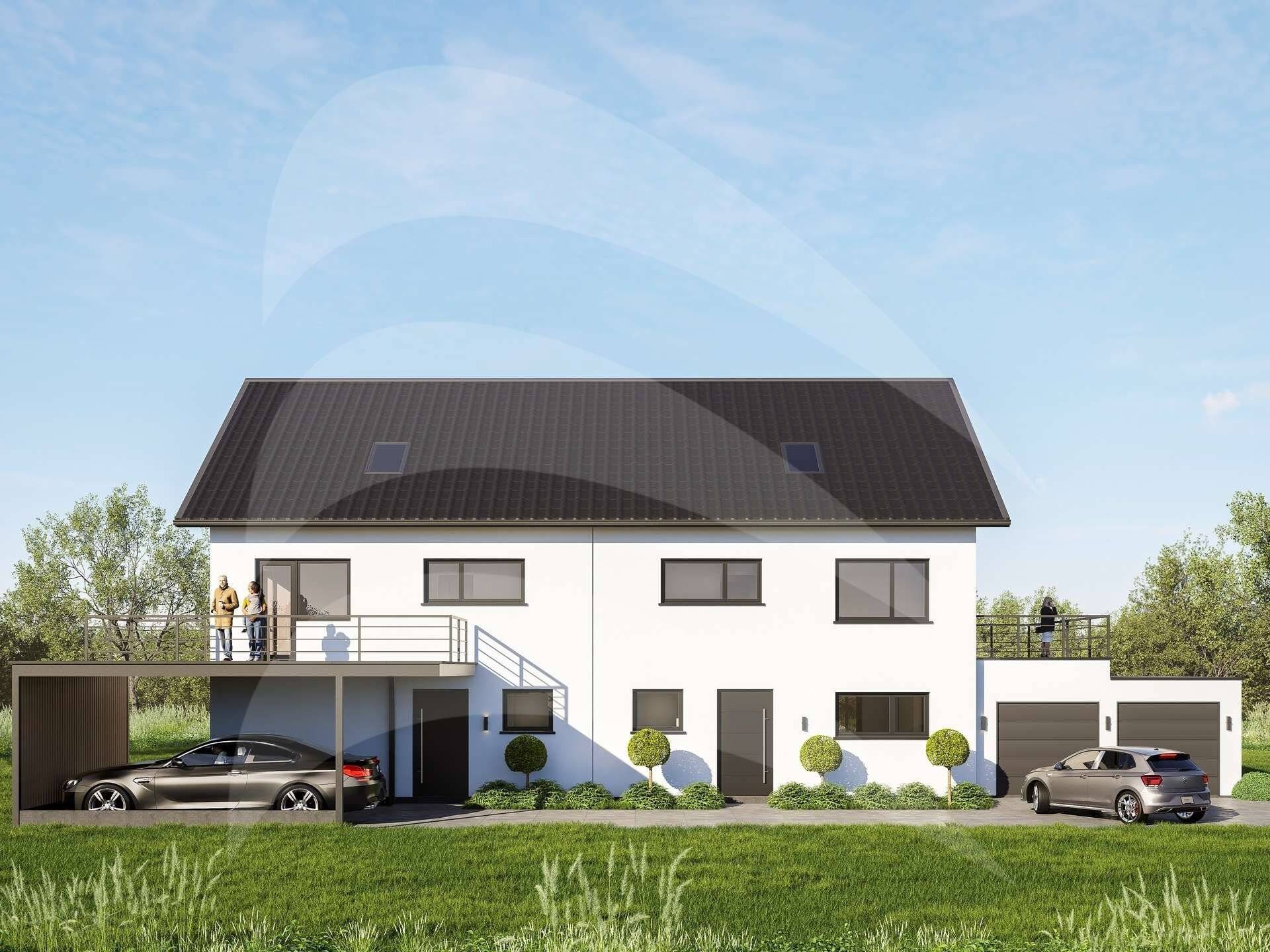 Passau-Ries: Große Neubau-Doppelhaushälfte in begehrter Lage mit Süd-West-Garten - KFW 40 – Passau – Vorschaubild 3